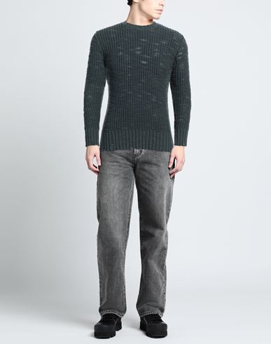 Man Sweater Deep teal Size 36 Wool