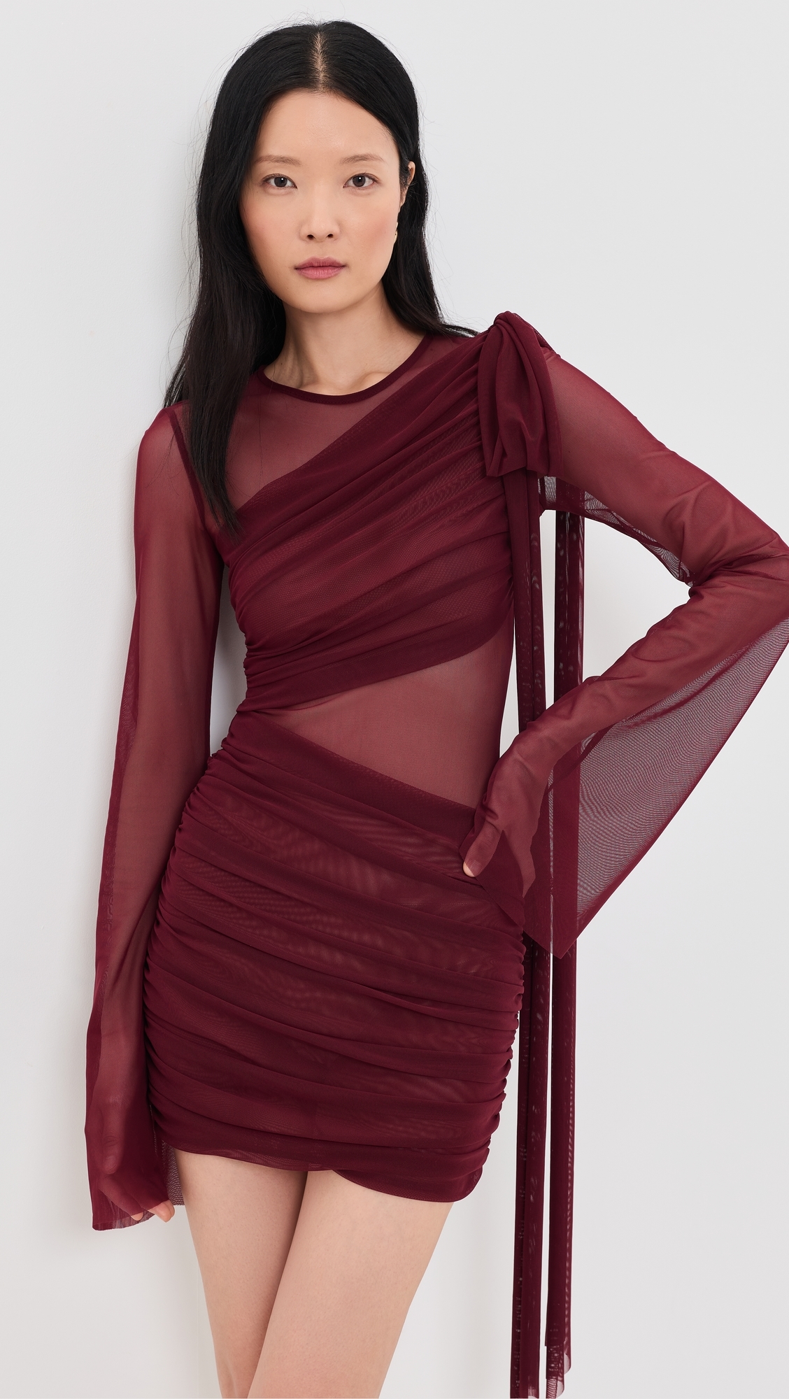 Marissa Mini Dress Burgundy