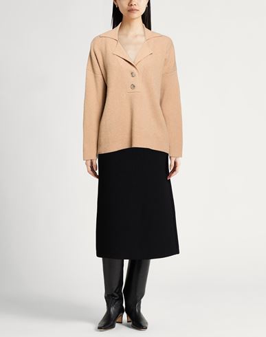 Woman Sweater Sand Size L Cashmere