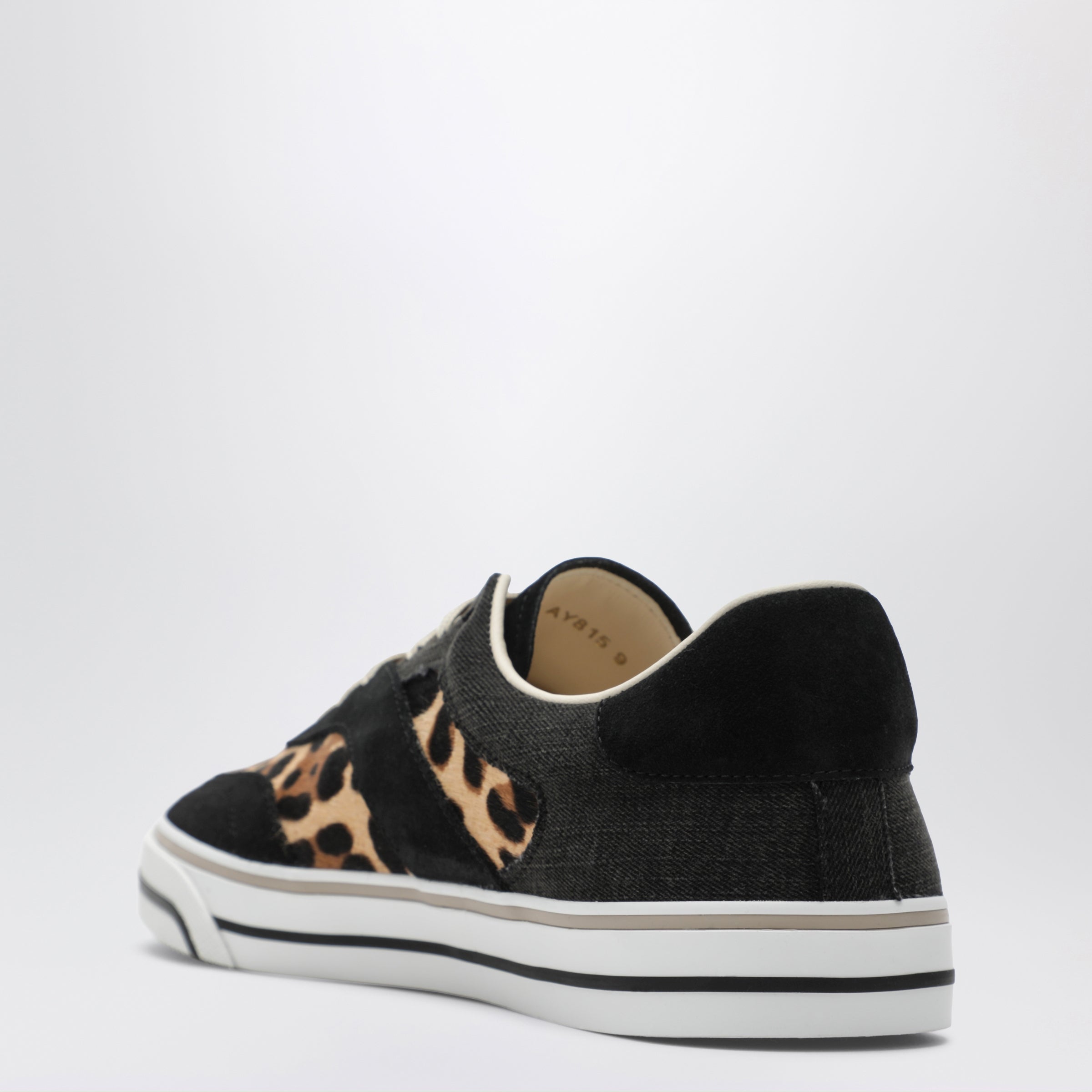 DG Sailing sneakers in pony hair with leopard print