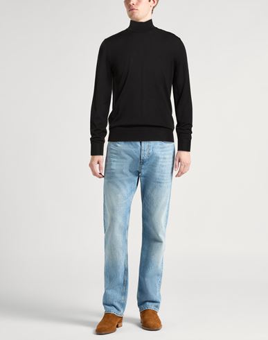 Man Sweater Black Size 38 Merino Wool