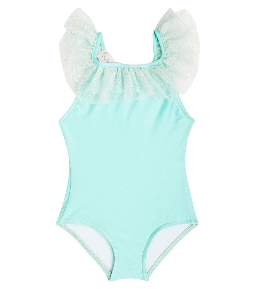 Suncracy Baby Barcelona tulle-trimmed swimsuit