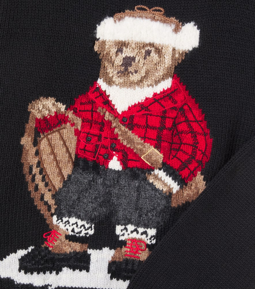 Polo Bear intarsia cotton sweater