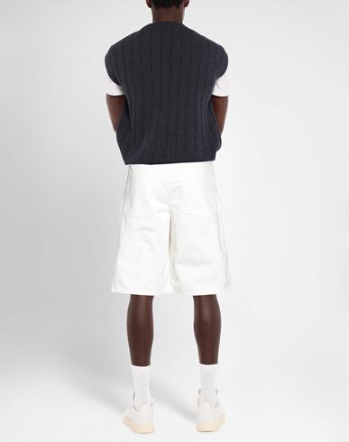 Man Denim shorts White Size 31 Cotton