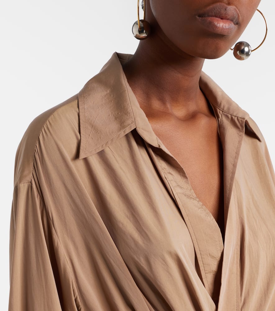 Keren gathered wrap top