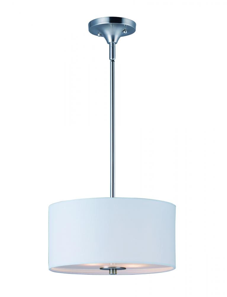 Bongo 2-Light 2-Light Semi-Flush Mount in Satin Nicke