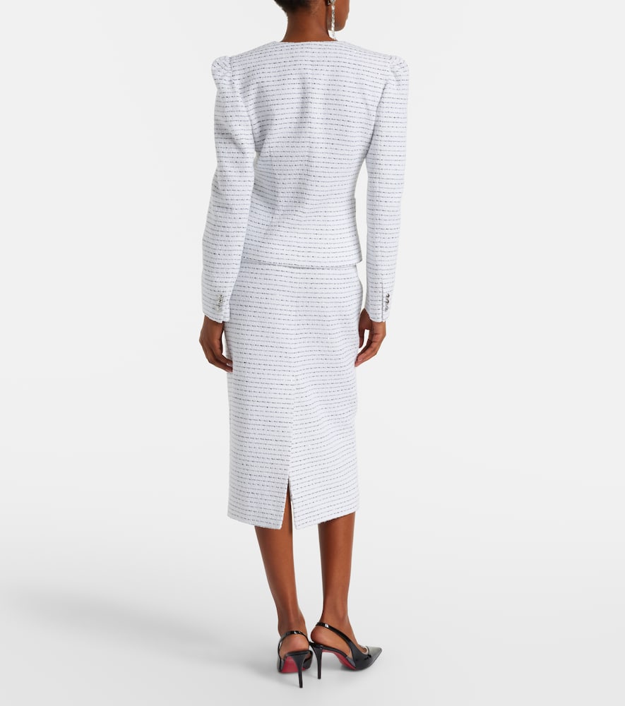 Striped tweed jacket