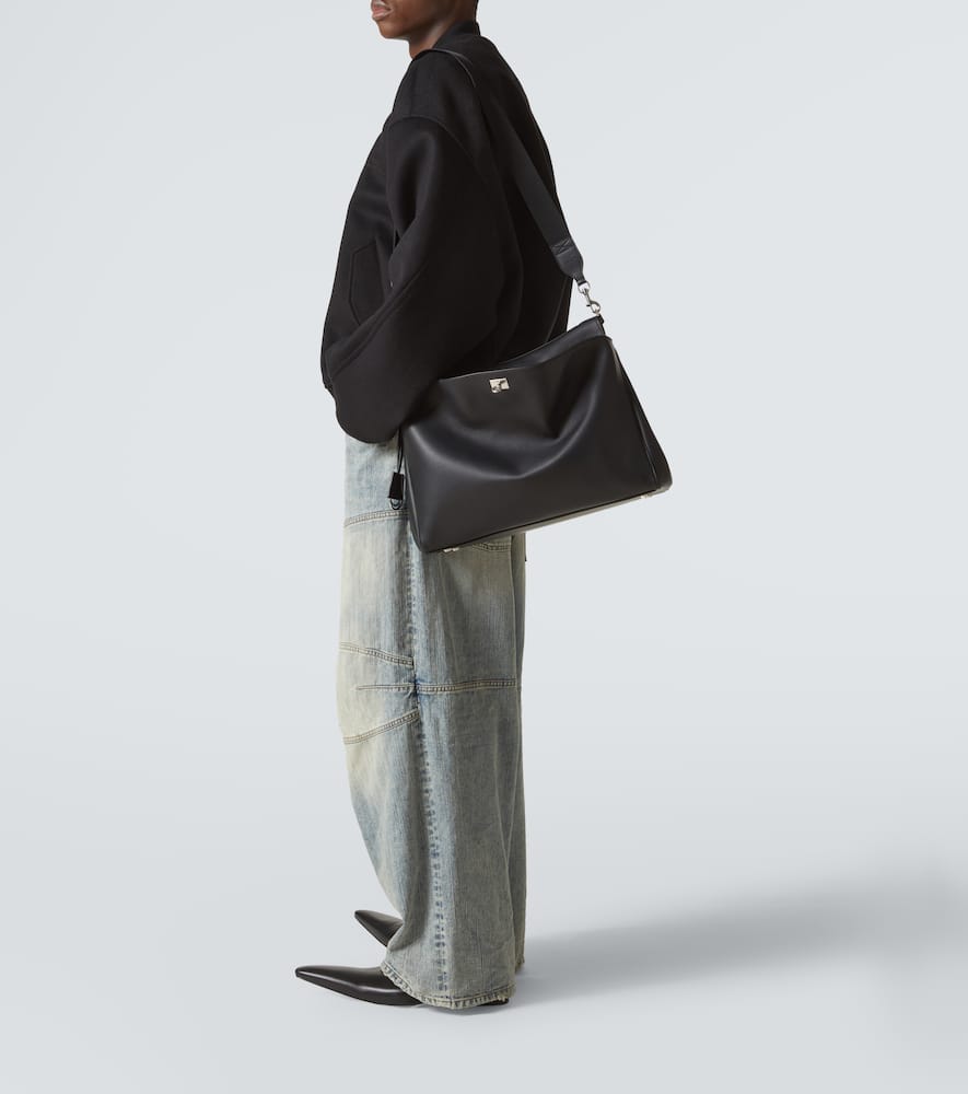 Rodeo leather messenger bag