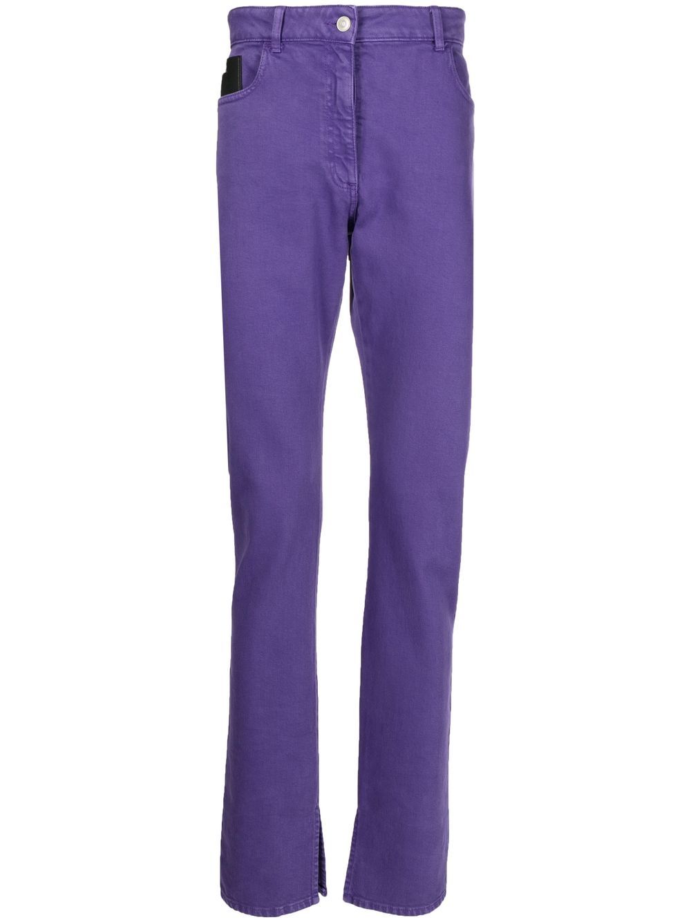 Mid-rise flared jeans - Purple