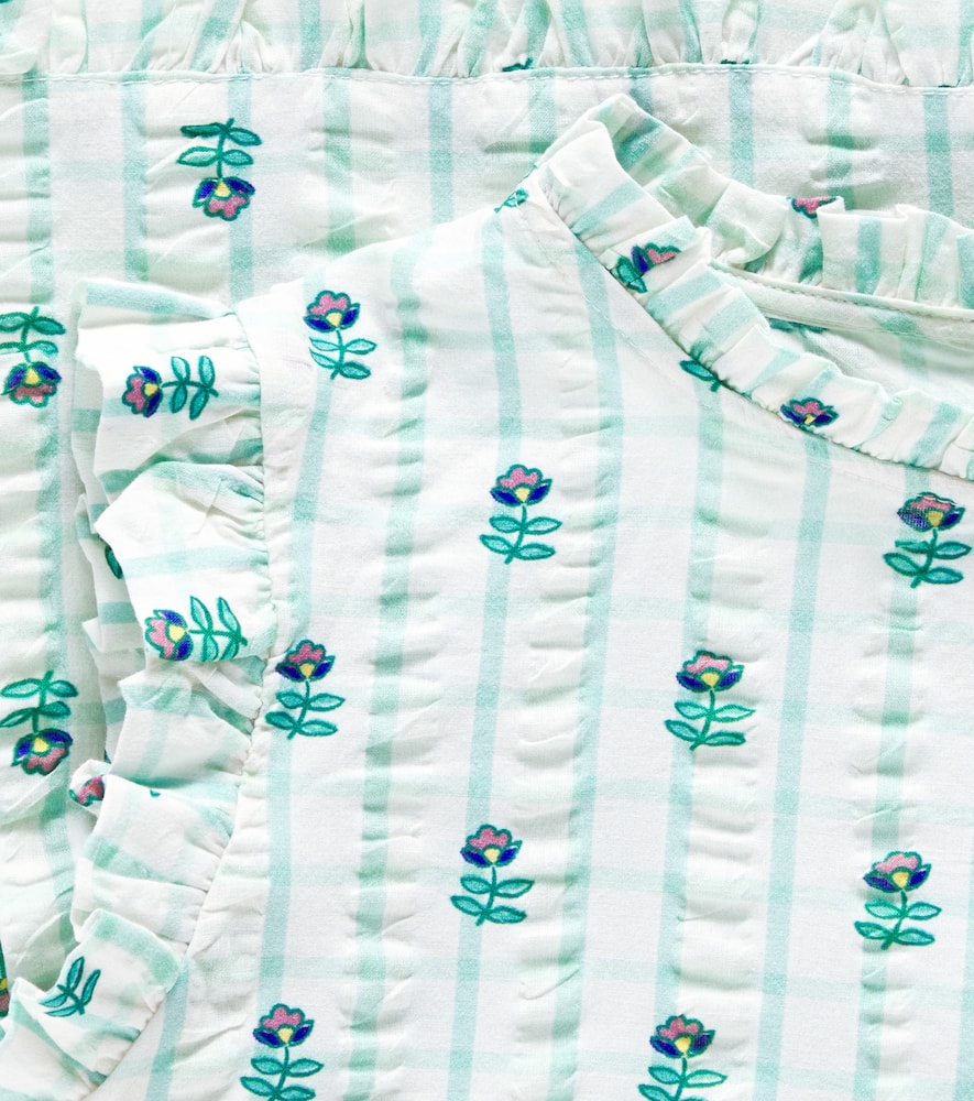 C'era Una Volta Mika floral checked cotton shirt