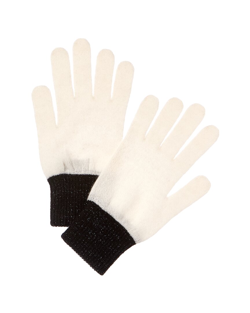Brodie Cashmere Lurex Cuff Cashmere Gloves