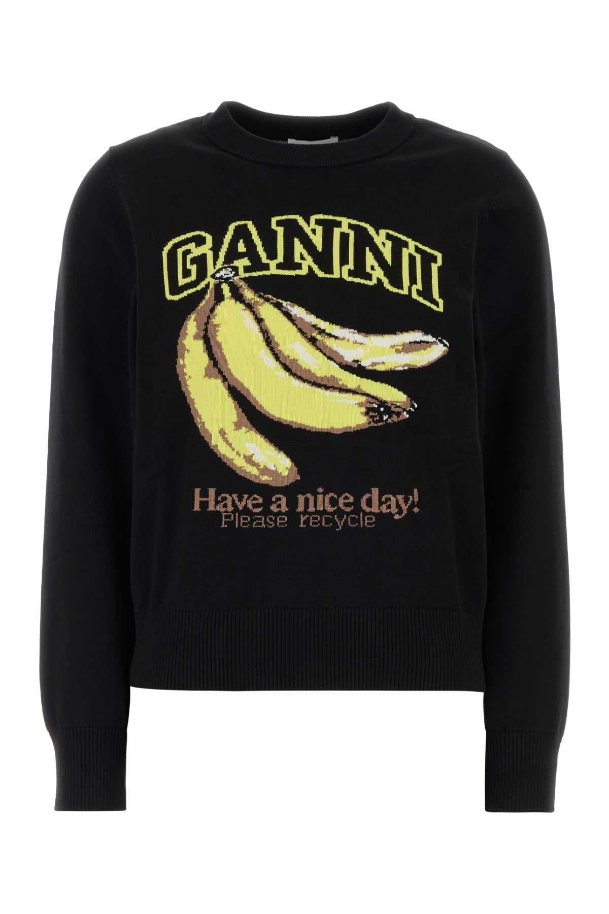 Cotton Sweater — Black