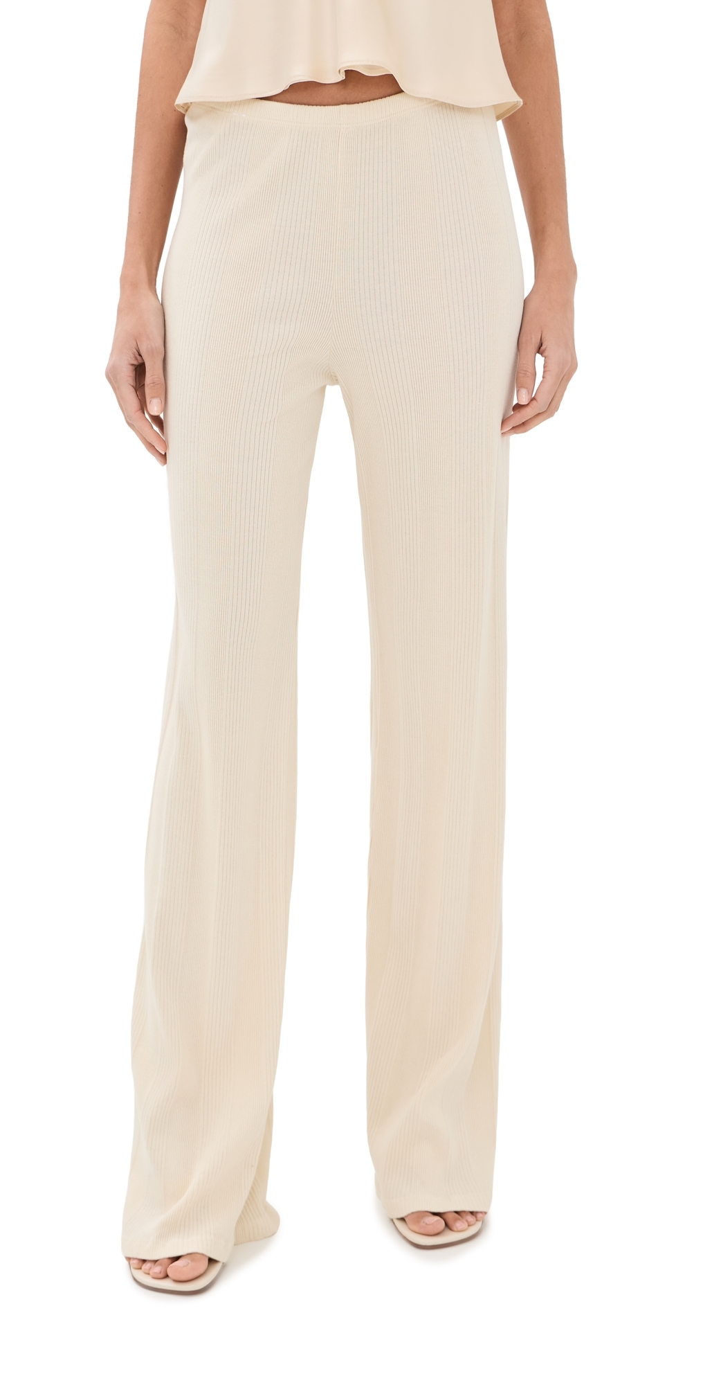 Wide Leg Easy Pants Creme