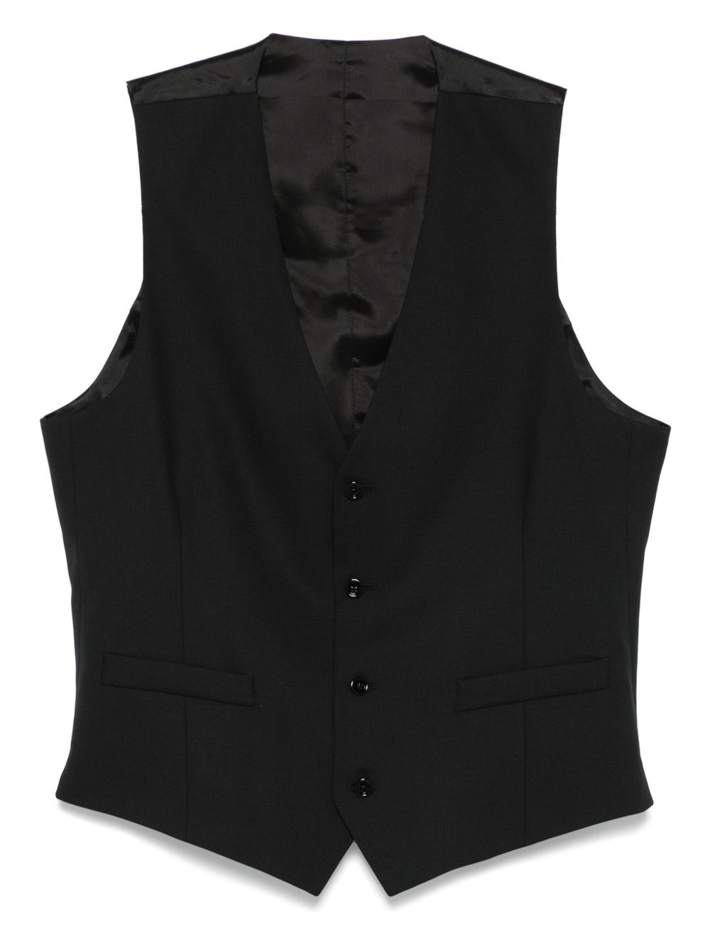Lardini panelled waistcoat - Black