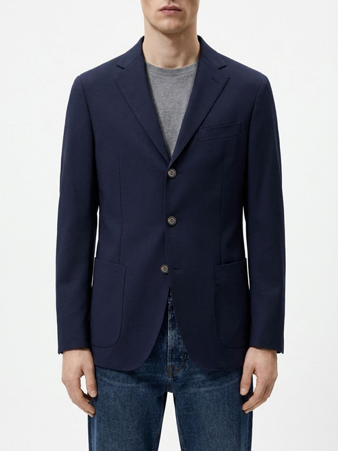 Jacket Men color Blue