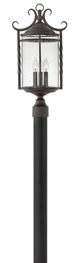 Olde Black LED Post Top Pier Mount from the Casa Collection