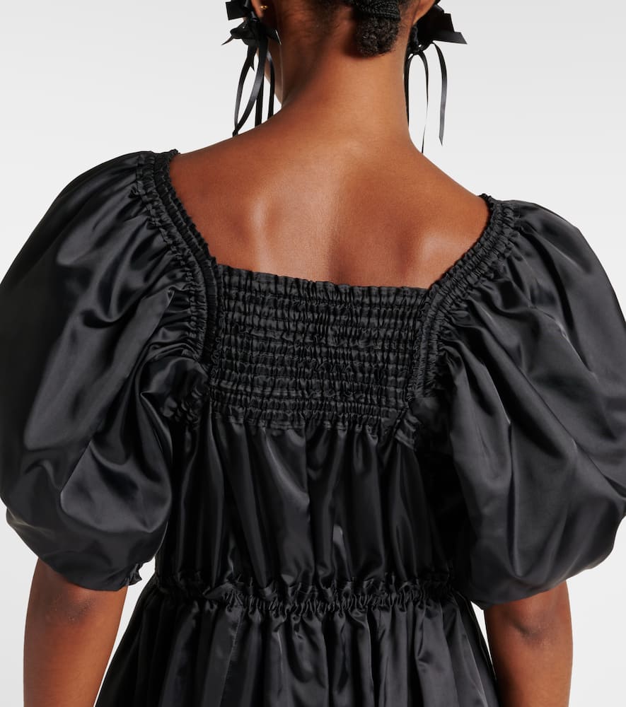 Shirred midi dress