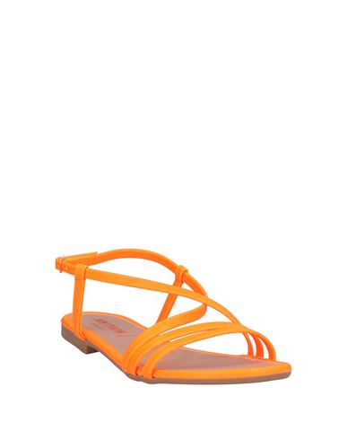 Woman Sandals Orange Size 11 Textile fibers