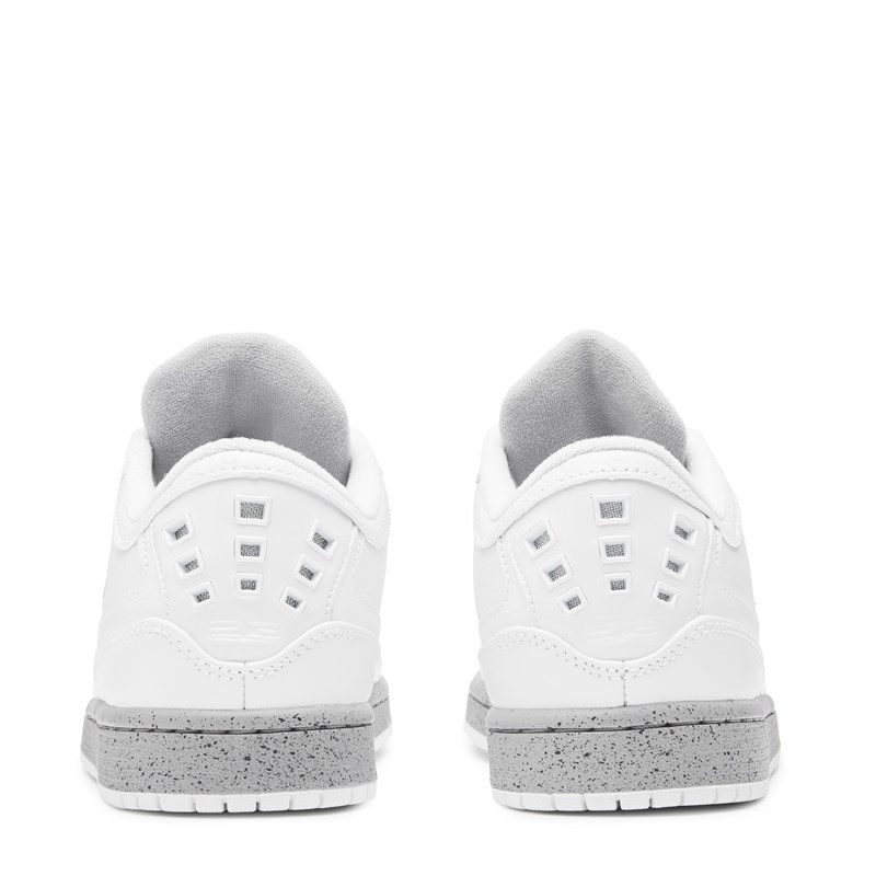 Men's 1 Flight Low Sneakers (White/Grey)