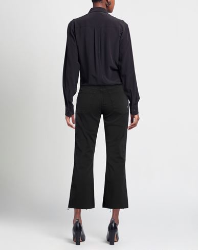 Woman Pants Black Size 31 Cotton, Elastomultiester, Elastane