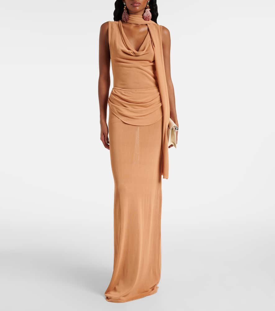 Aya Muse Draped scarf-detail top