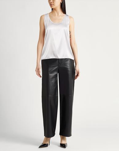 Woman Top Light grey Size 6 Silk, Elastane