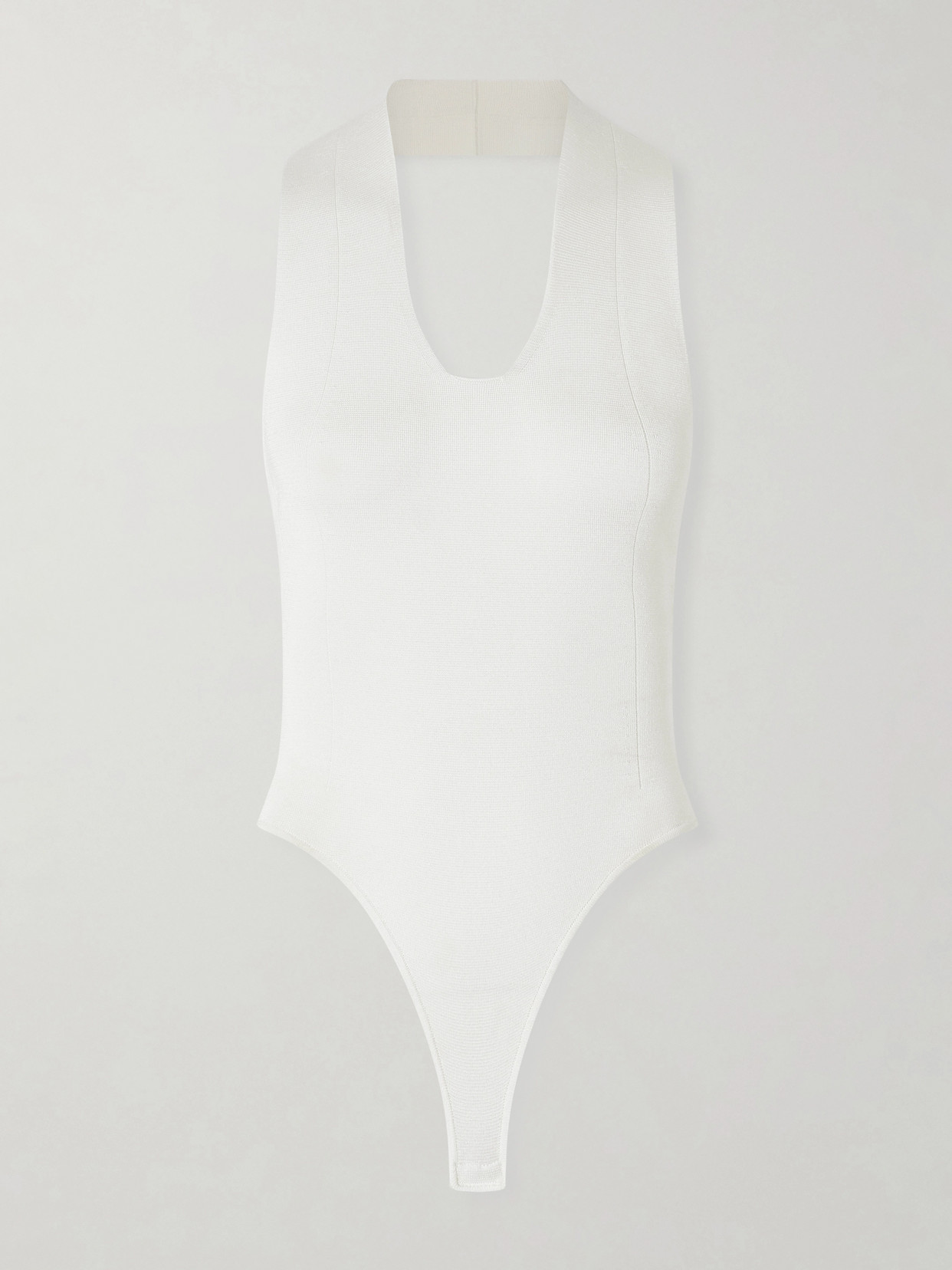 Toto Stretch-knit Halterneck Bodysuit - White