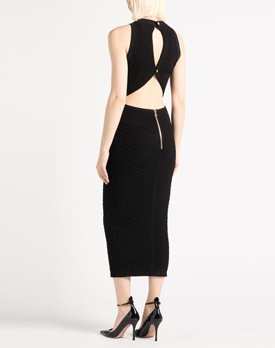 Woman Maxi dress Black Size 8 Viscose, Polyester, Polyamide