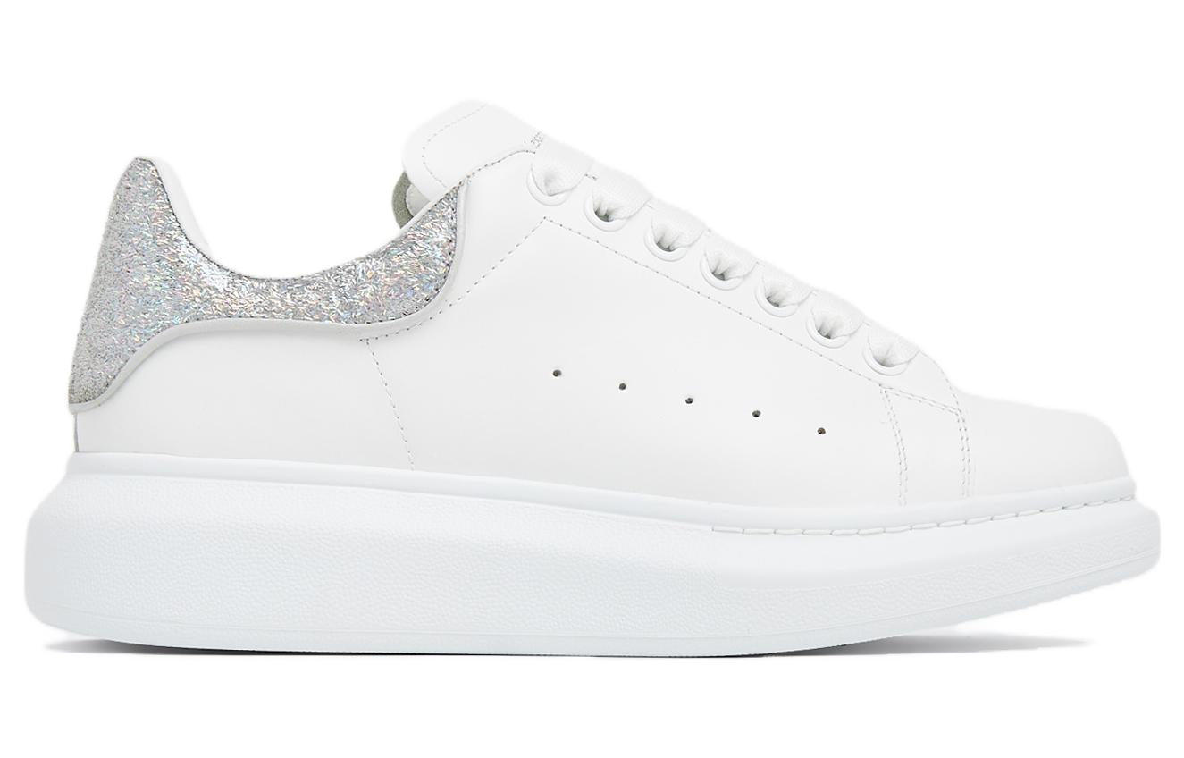 (WMNS) Oversized Sneaker 'White Silver Glitter'