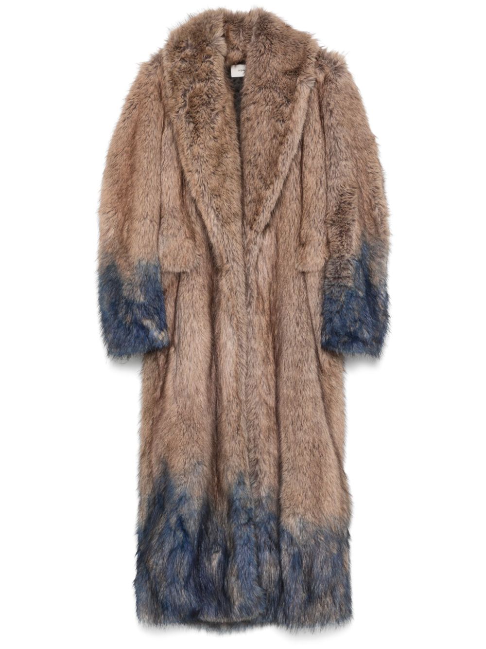 Spray faux-fur coat - Brown