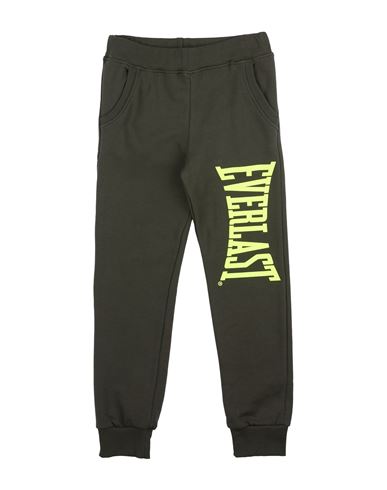 Kid Boy Pants Dark green Size 12 Cotton
