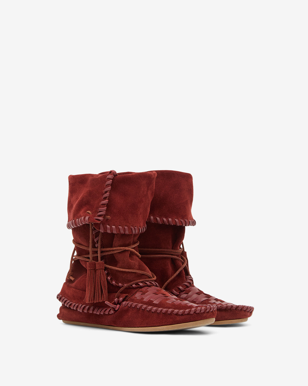 Winki Boots - Women - Burgundy - Size 38 - Isabel Marant