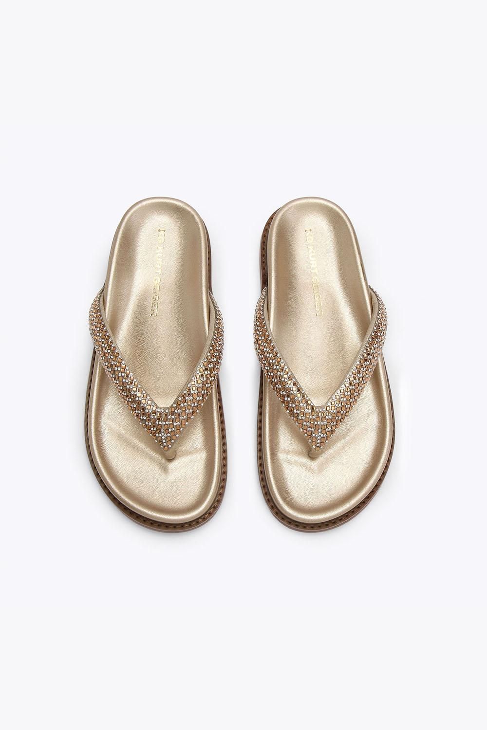 Kg Kurt Geiger 'ryn' Sandals In Gold