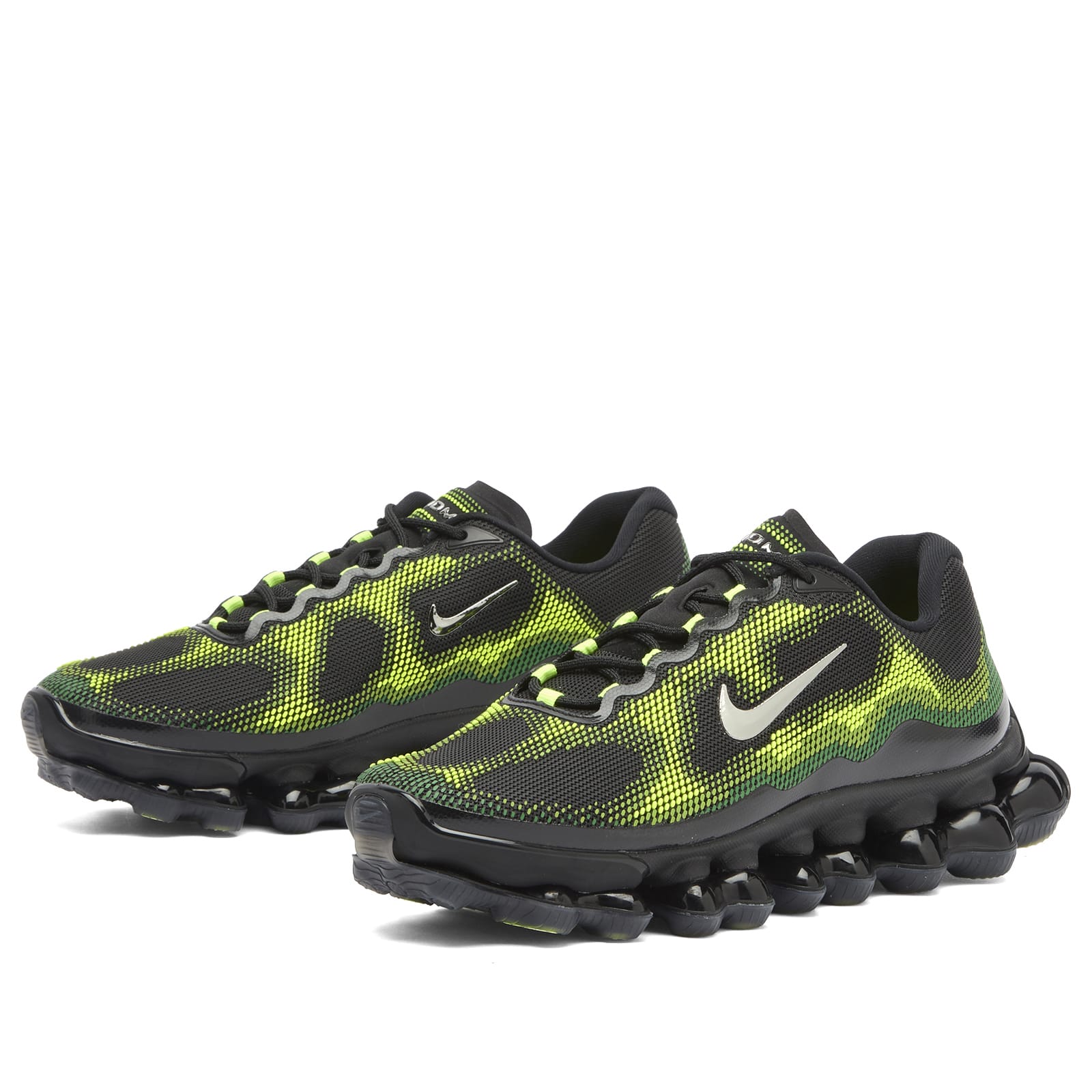 Air Liquid Max Sneaker in Black. Chrome/Green Apple/Volt