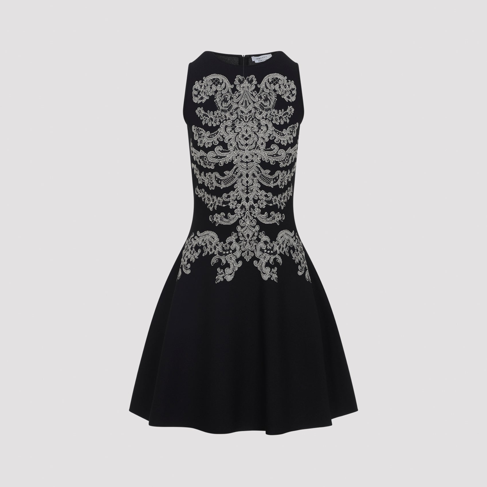 Women's Lace Ribcage Jacquard Mini Dress