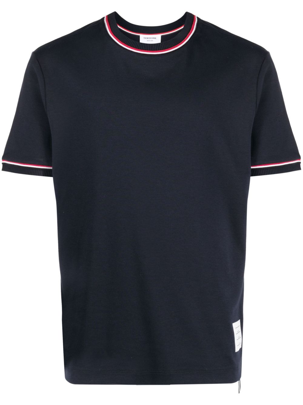 Logo-patch crew neck t-shirt - Grey
