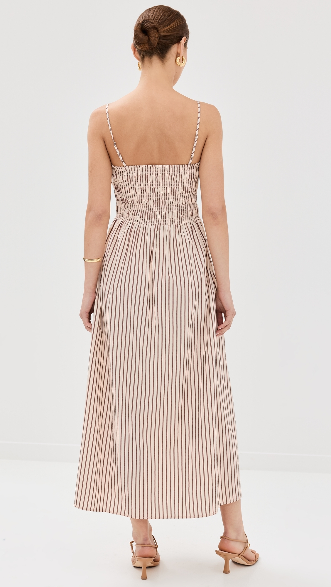 Bianca Dress Tiramisu Stripe
