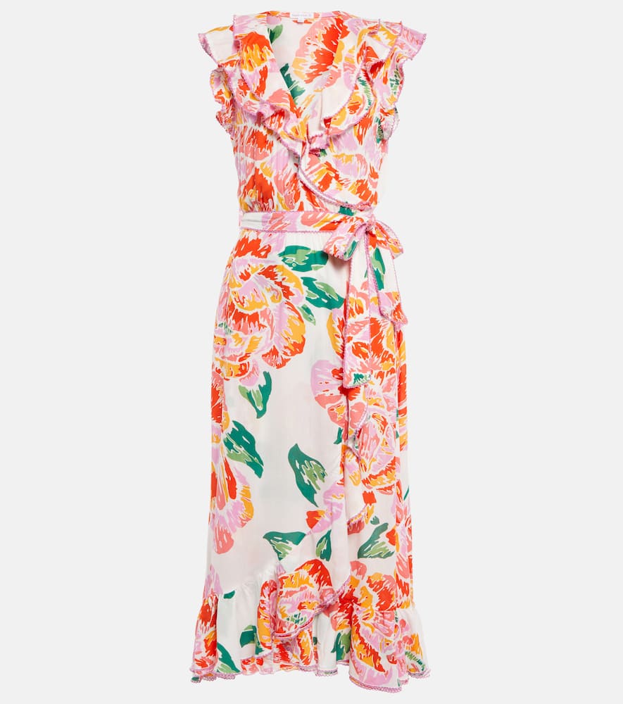 Aude floral midi dress