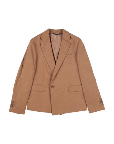 Kid Boy Blazer Camel Size 10 Lyocell, Linen
