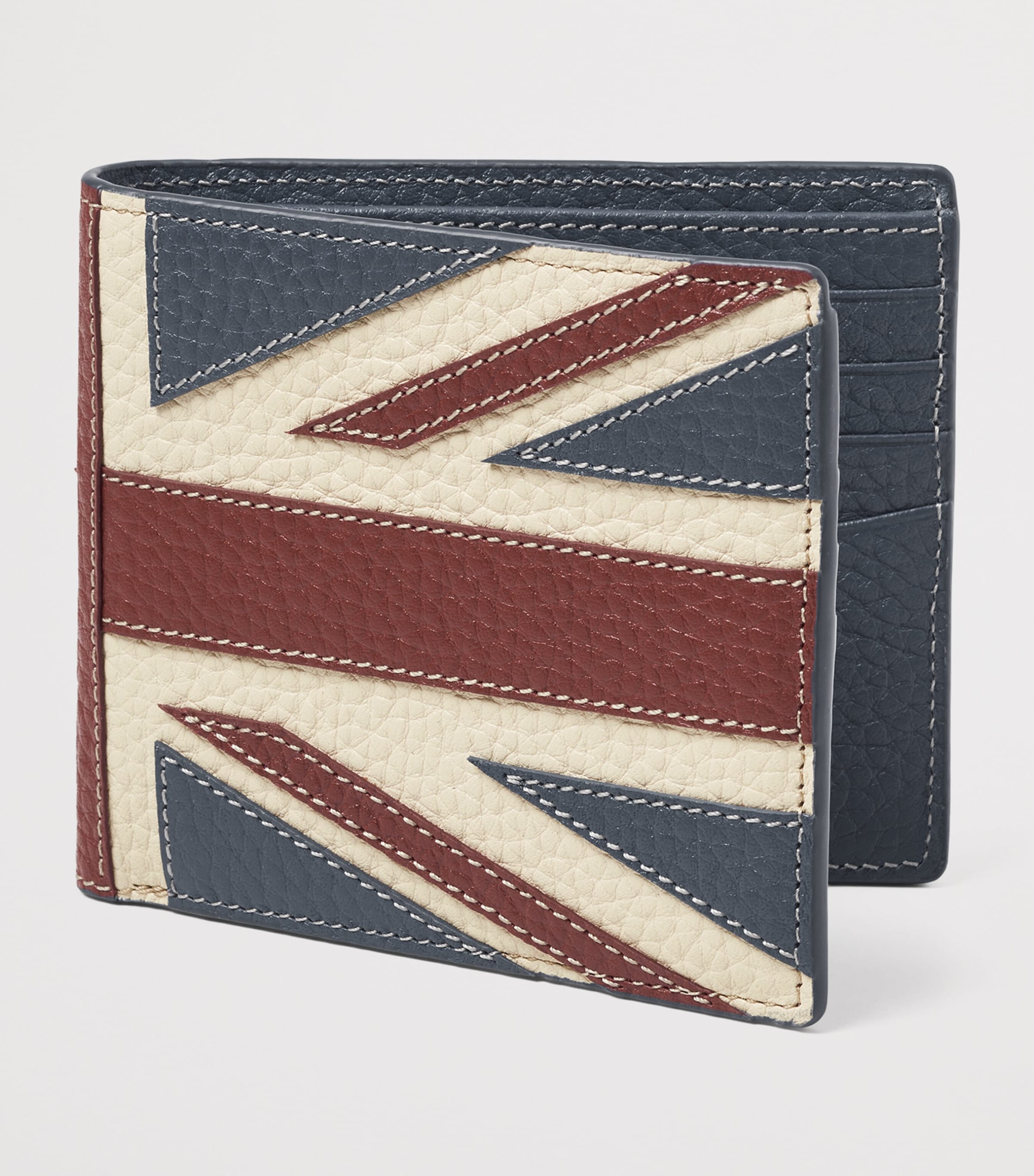 Leather Union Jack Bifold Wallet
