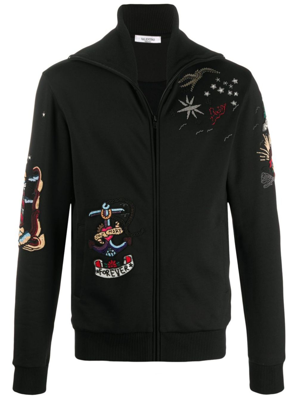 Embroidered sweatshirt - Black