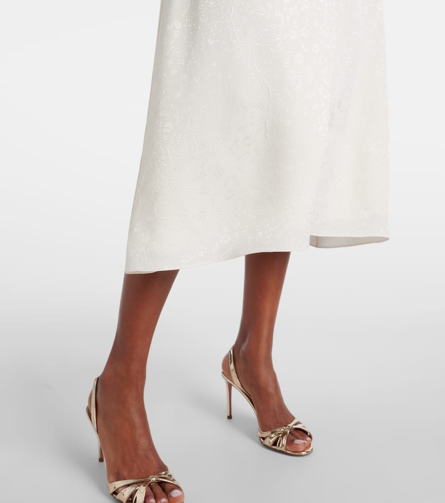 Aila silk jacquard cocktail dress