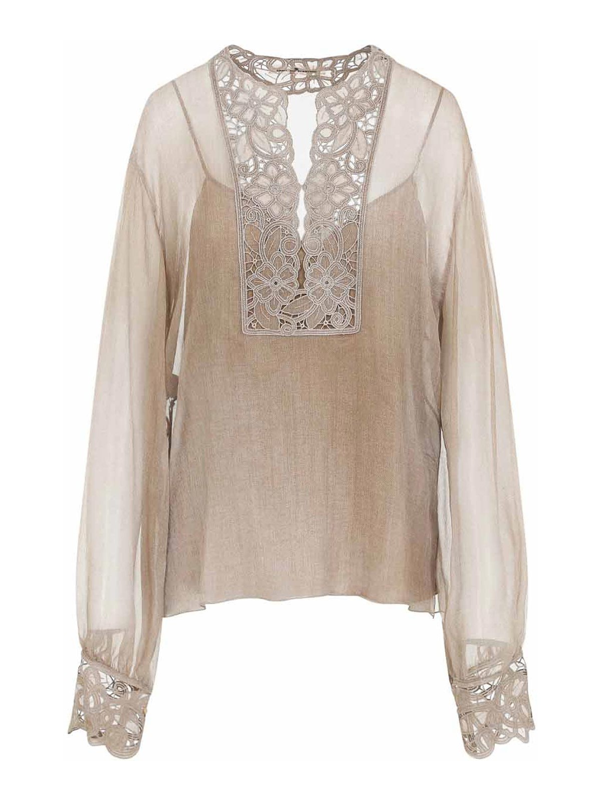 Floral Carving Blouse