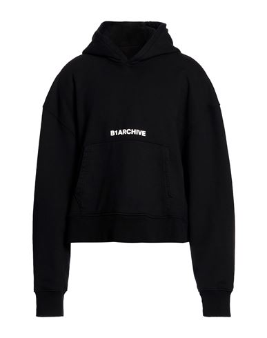 Man Sweatshirt Black Size L Cotton
