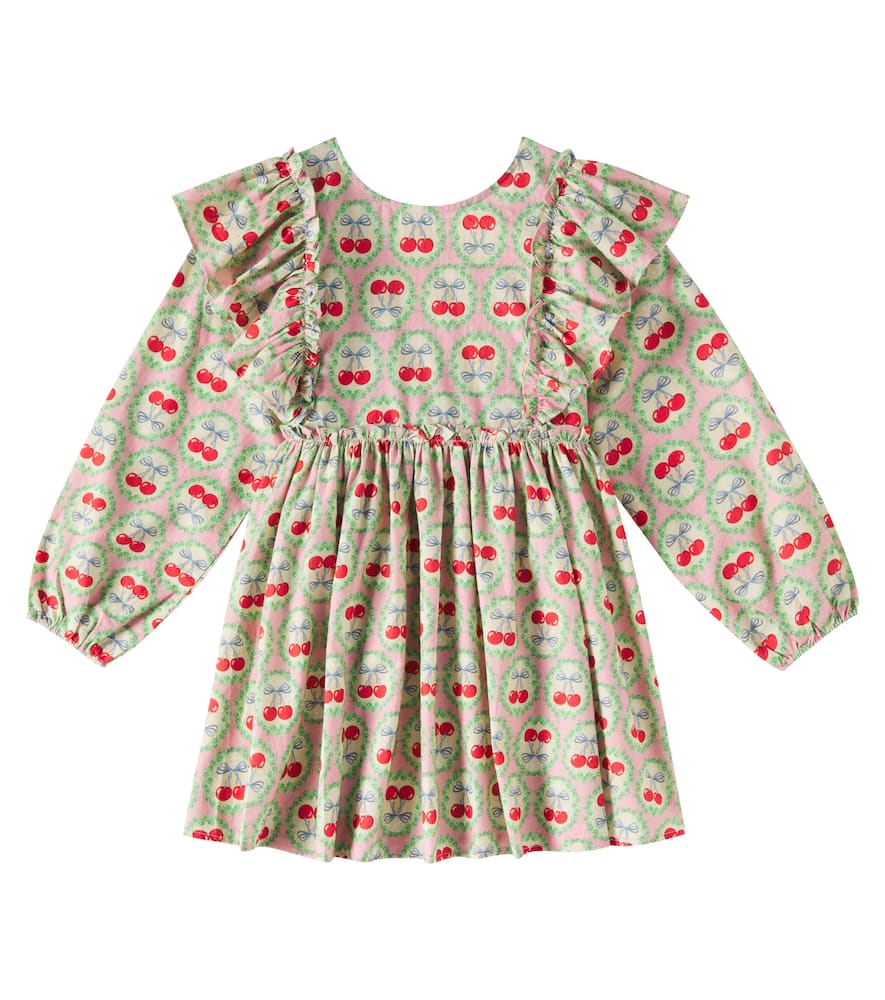 Konges Sløjd Evia bow-detail printed cotton dress