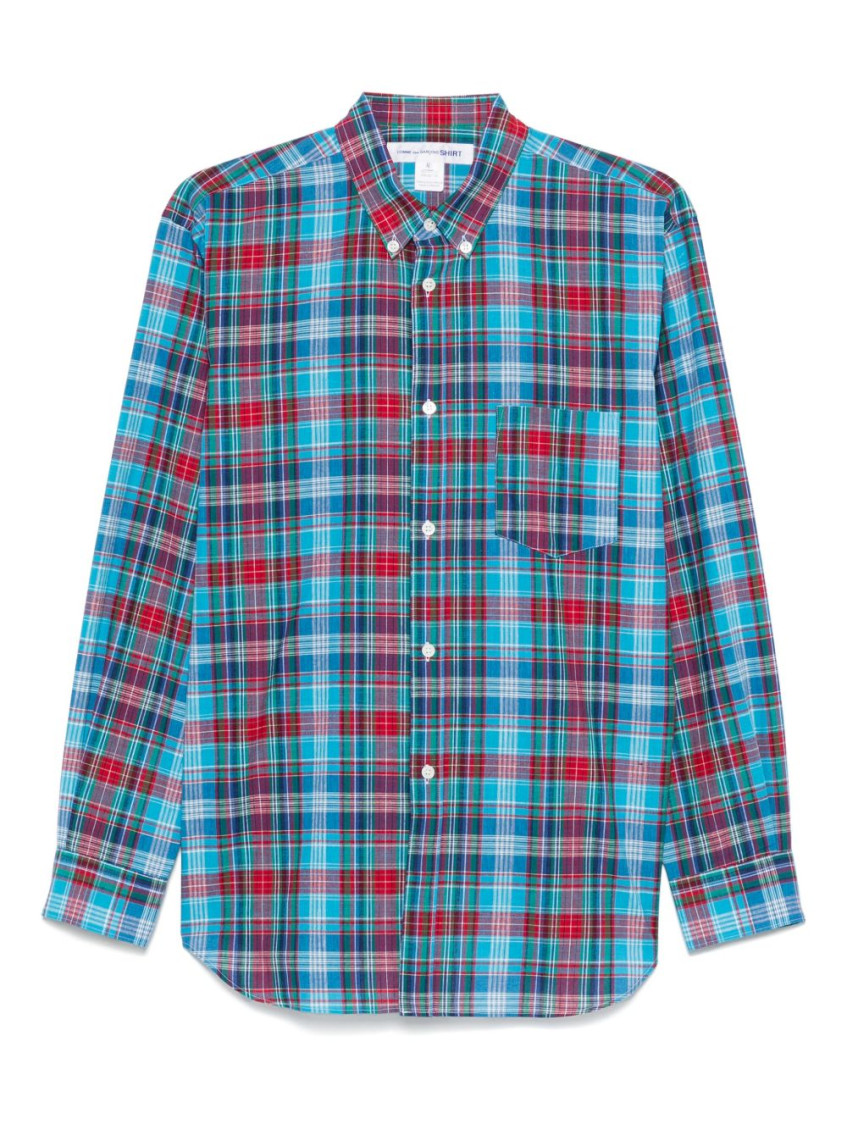 Blue Long Sleeve Plaid Shirt