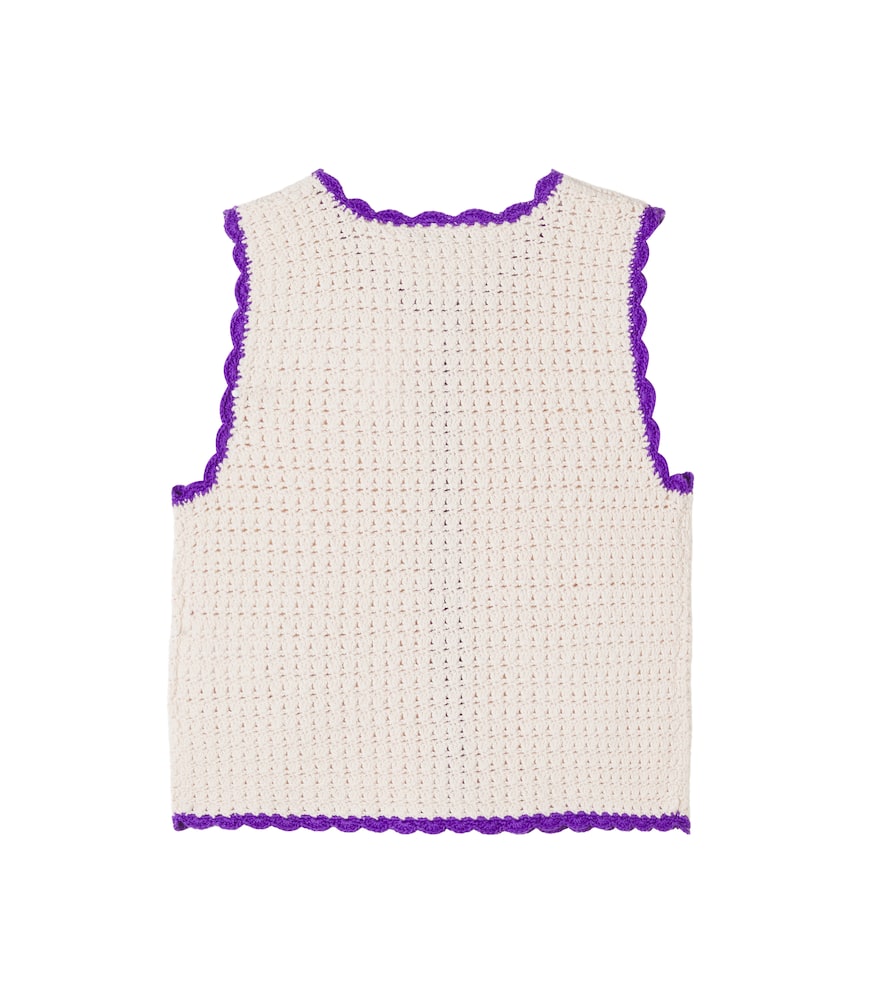 Laila crochet cotton vest