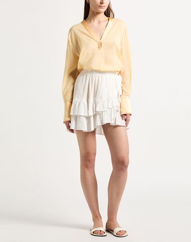 Woman Mini skirt White Size 2 Cotton