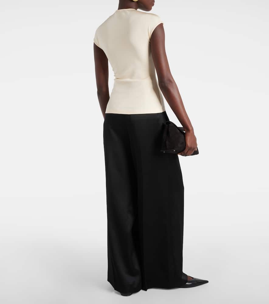 Paola gathered jersey top