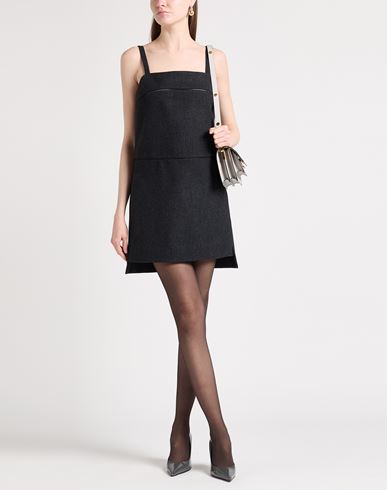 Max Mara Sfilata Woman Mini dress Lead Size 4 Virgin Wool, Elastane